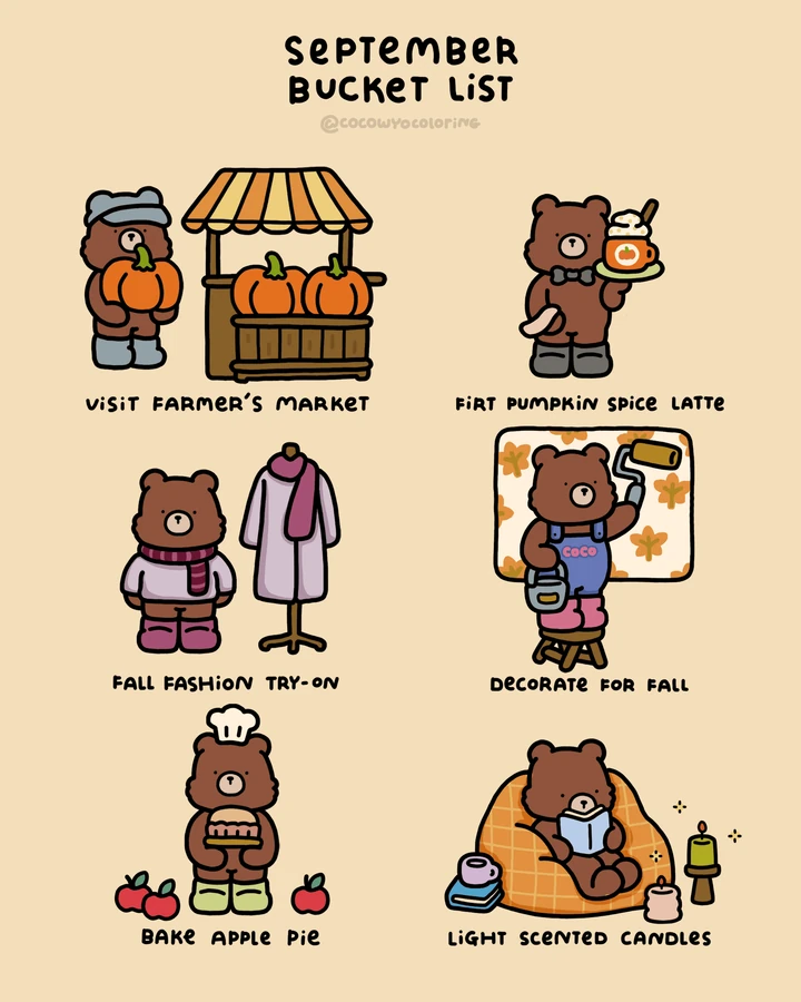 A cozy bucket list coloring freebie